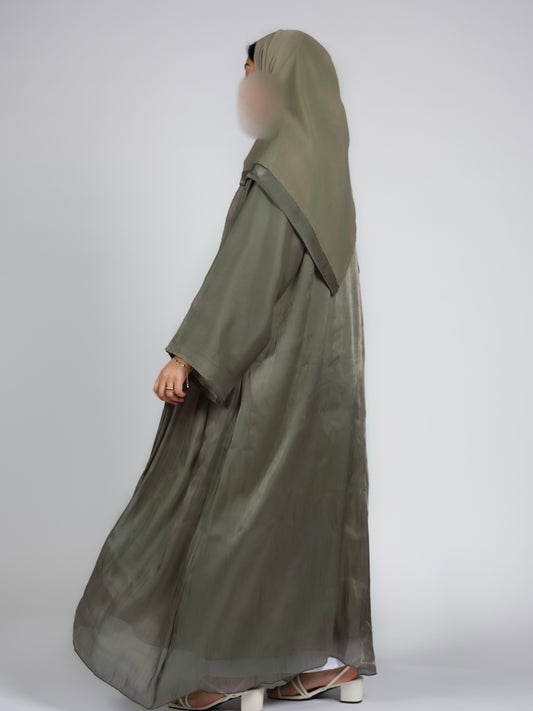 Noor Abaya (khaki green)
